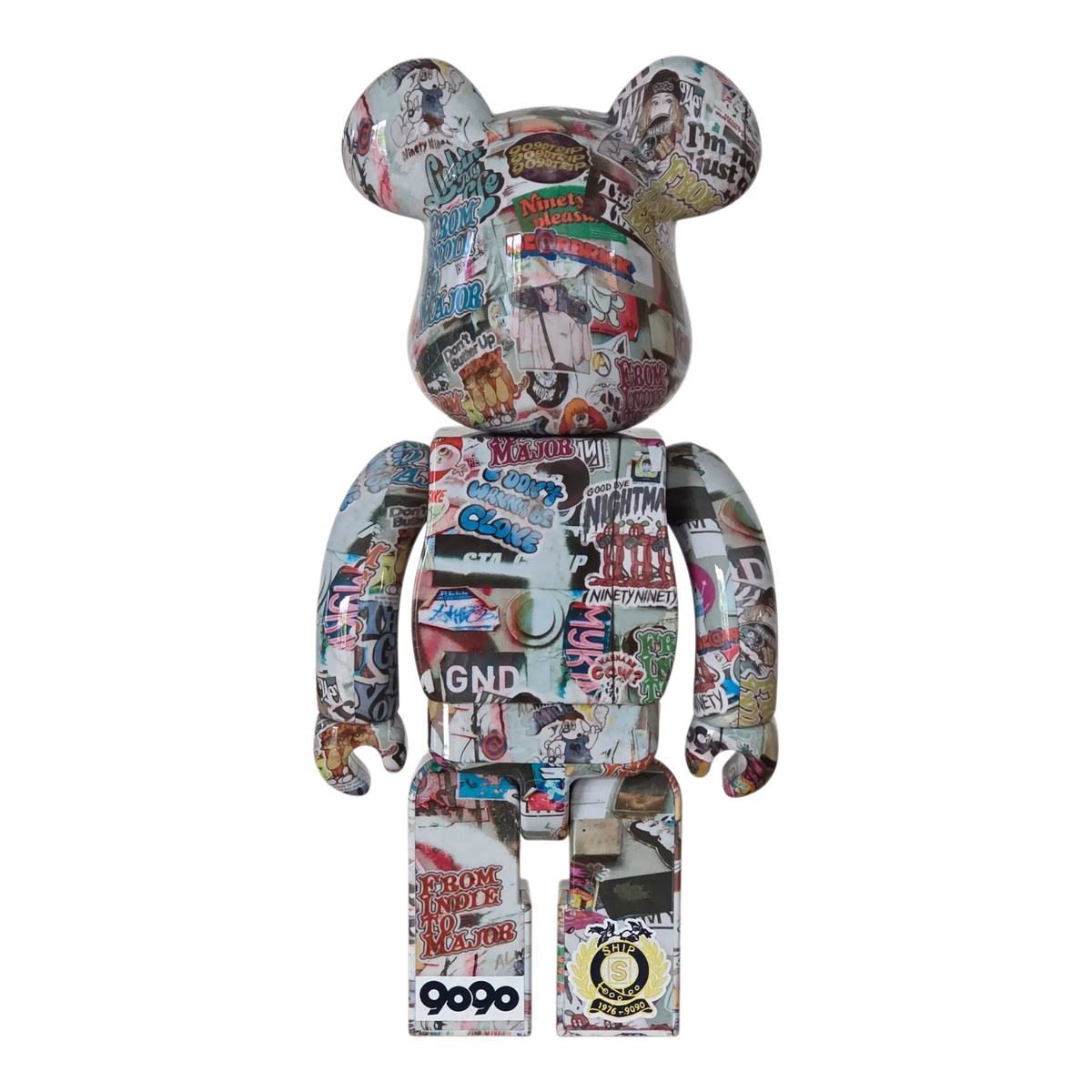 Bearbrick 9090 × S.H.I.P&crew 100%+400% Rückseite