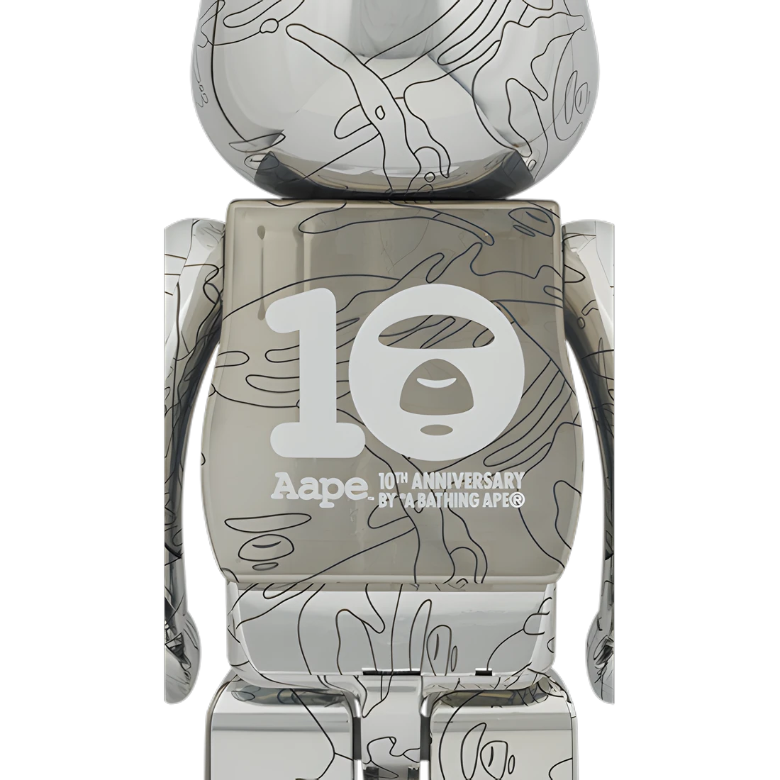 Bearbrick Aape by A BATHING APE® 10th Anniversary 1000% Herstellerbild 2