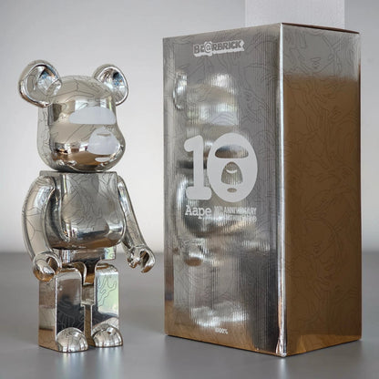 Bearbrick Aape by A BATHING APE® 10th Anniversary 1000% mit Verpackung