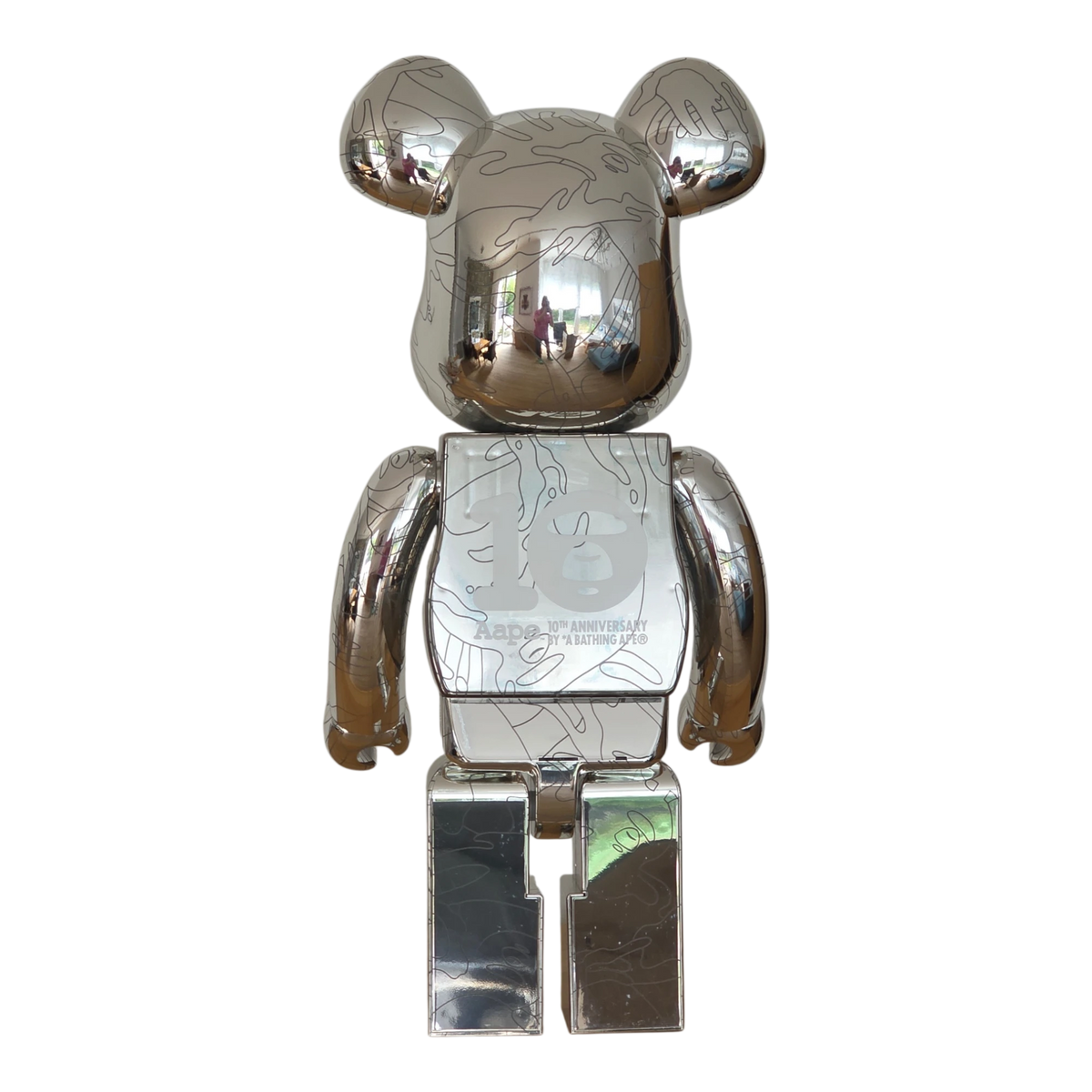 Bearbrick Aape by A BATHING APE® 10th Anniversary 1000% Rückseite