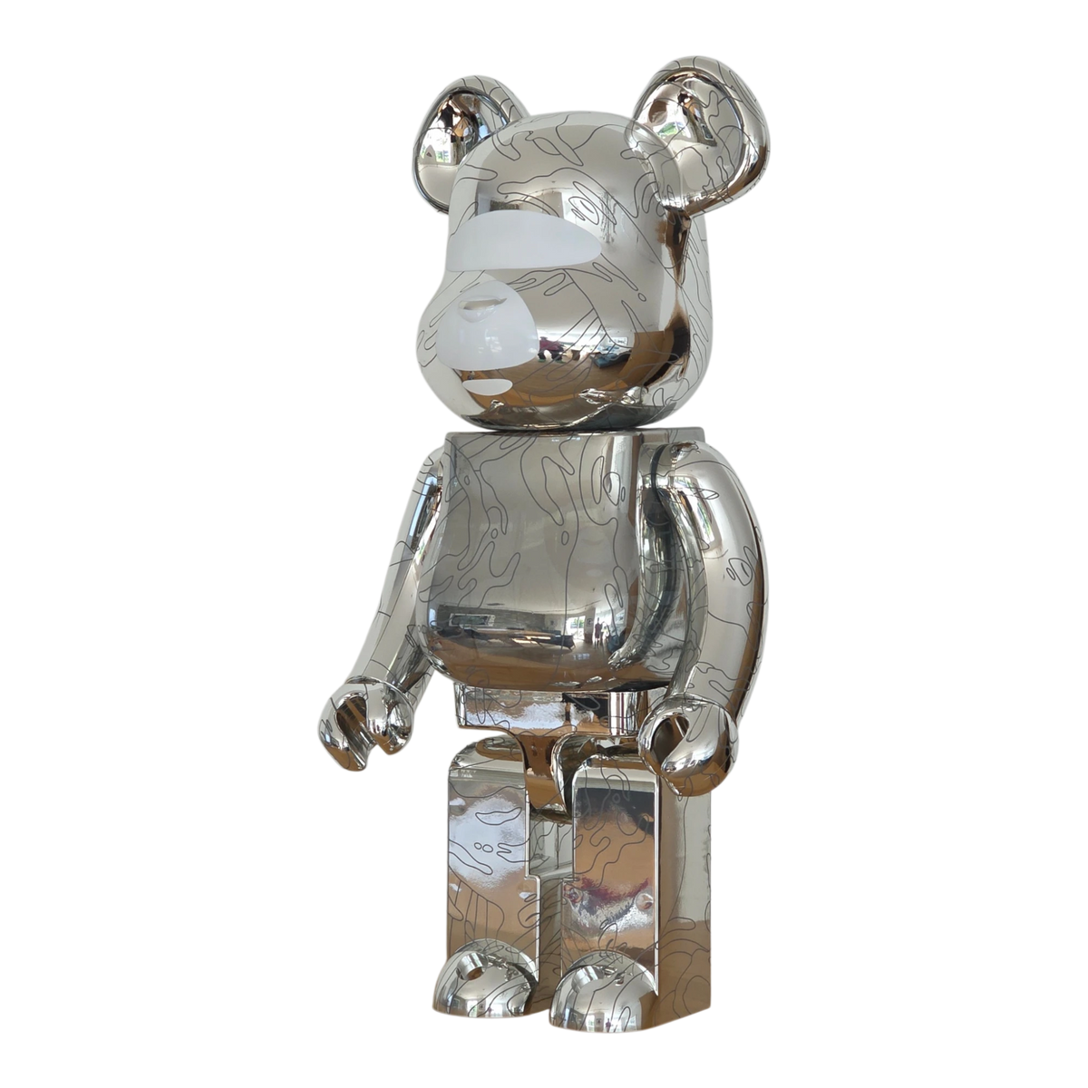 Bearbrick Aape by A BATHING APE® 10th Anniversary 1000% schräg
