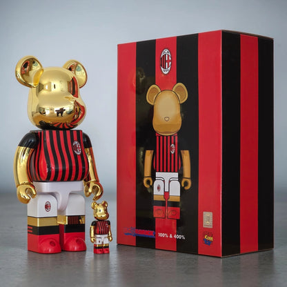 Bearbrick AC Milan 100%+400% mit Verpackung