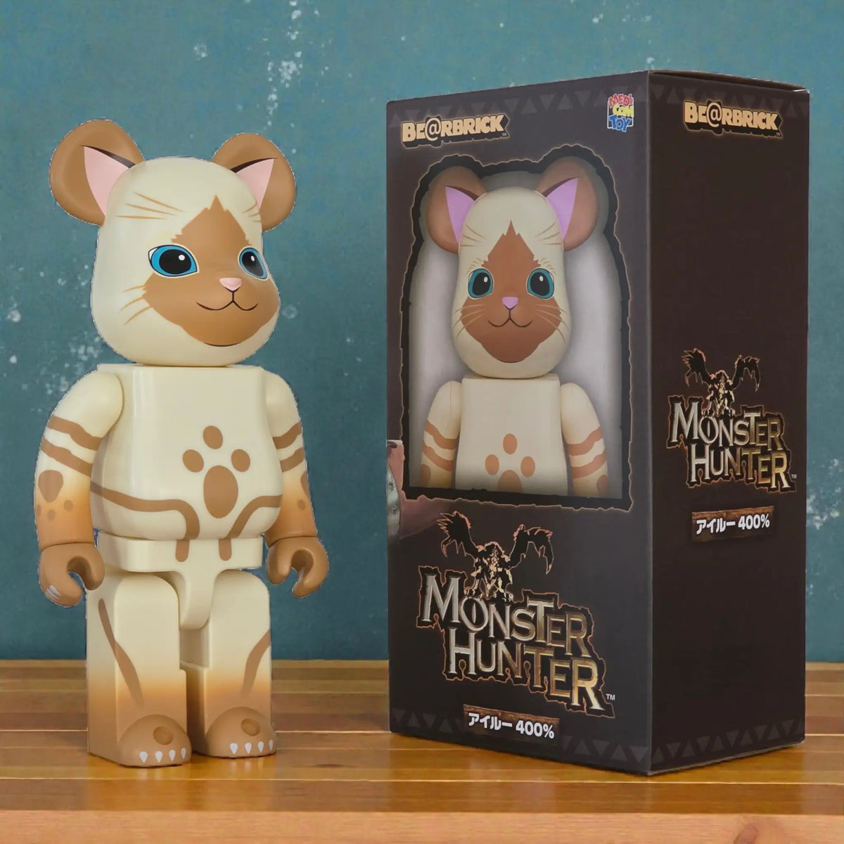 Bearbrick Airou [Monster Hunter] 400% mit Verpackung