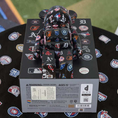 Bearbrick American League Black Version [MLB] 100%+400% Echtheitsmerkmale