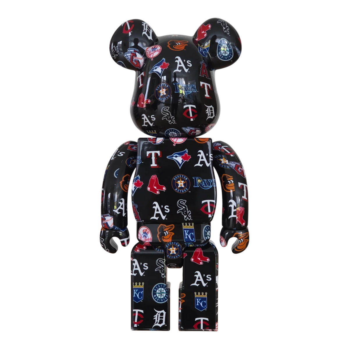 Bearbrick American League Black Version [MLB] 100%+400% Rückseite