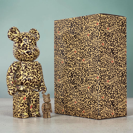 Bearbrick Amplifier® Leopard Print 100%+400% mit Verpackung