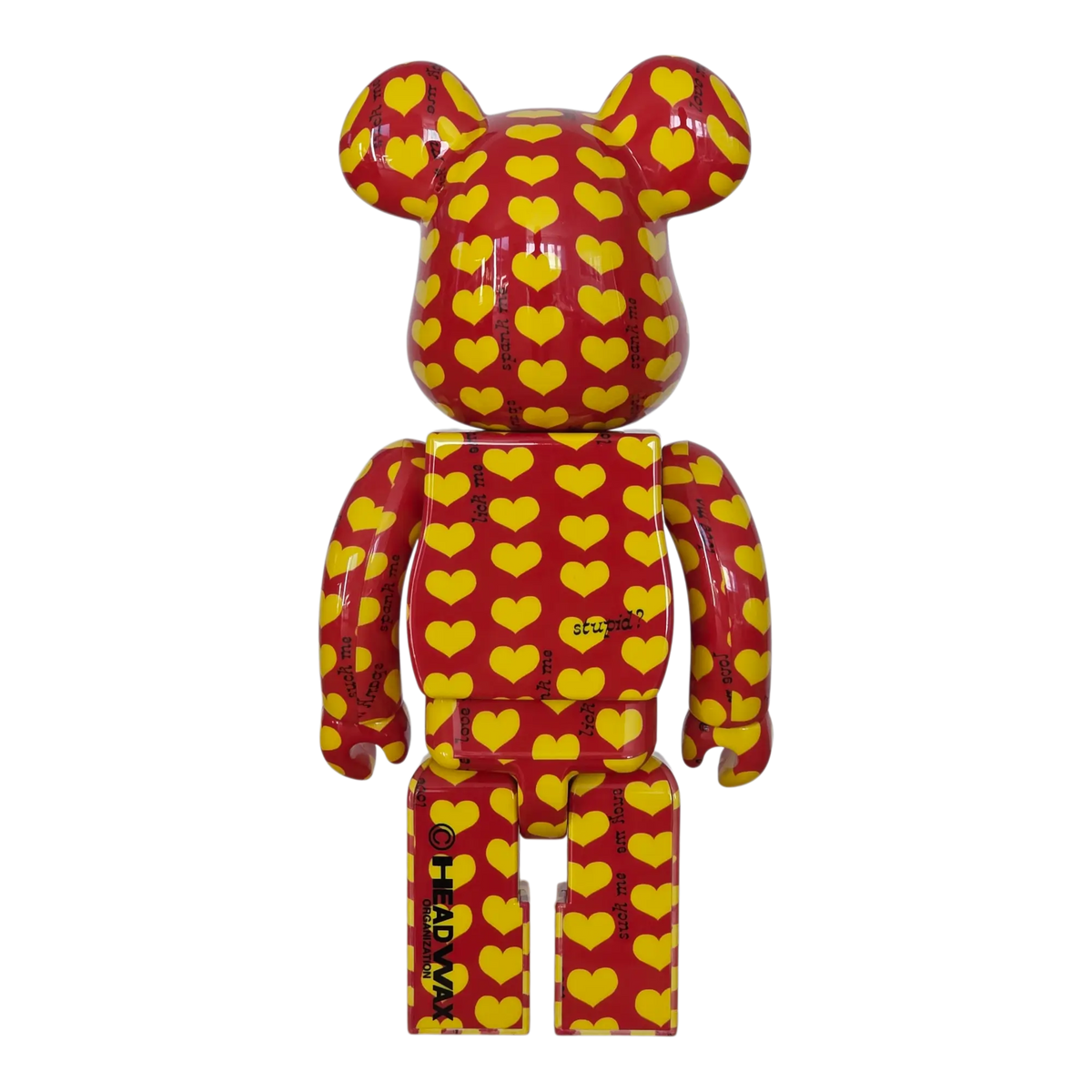 Bearbrick Amplifier Yellow Heart Reverse Version 100%+400% Rückseite