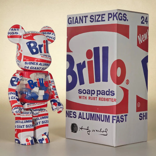 Bearbrick Andy Warhol "Brillo" 2022 1000% mit Verpackung