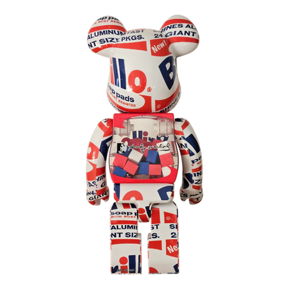Bearbrick Andy Warhol 'Brillo' 2022 1000% Rückseite