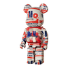 Bearbrick Andy Warhol 'Brillo' 2022 1000% schräg