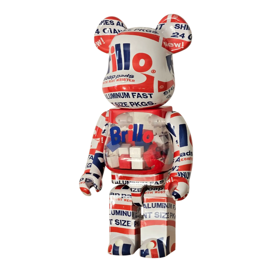 Bearbrick Andy Warhol 'Brillo' 2022 1000% schräg