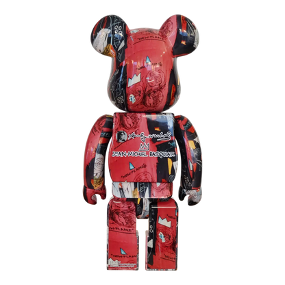 Bearbrick Andy Warhol × Jean-Michel Basquiat #1 100%+400% Rückseite