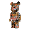 Bearbrick Andy Warhol × Jean-Michel Basquiat #2 1000% schräg