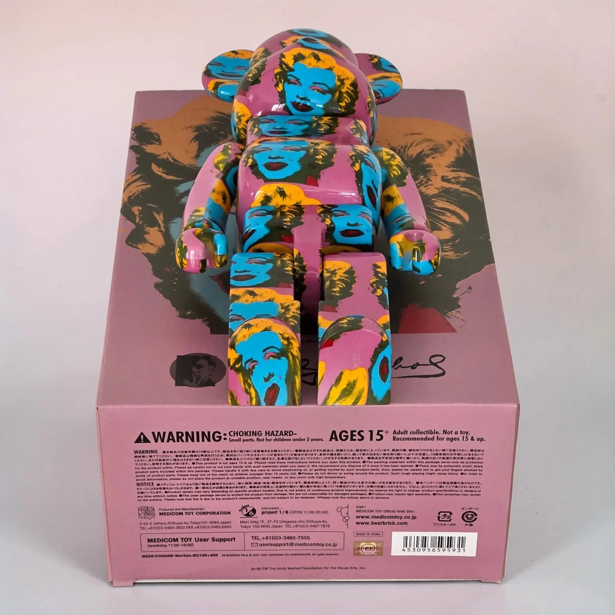 BE@RBRICK Andy Warhol Marilyn Monroe #2 100%+400%