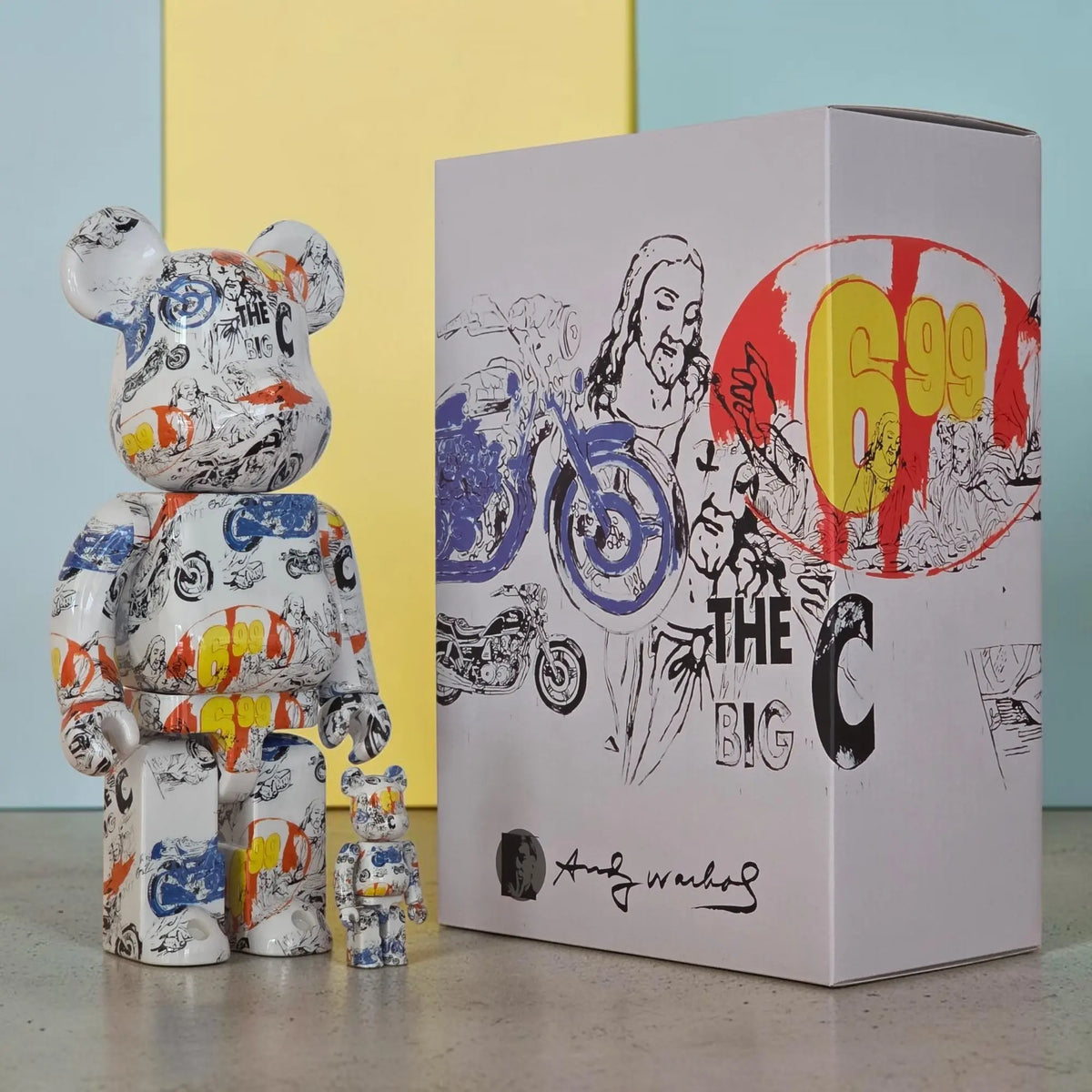 Bearbrick Andy Warhol "The Last Supper" [Andy Warhol Kyoto] 100%+400% mit Verpackung