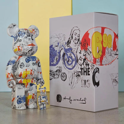 Bearbrick Andy Warhol "The Last Supper" [Andy Warhol Kyoto] 100%+400% mit Verpackung