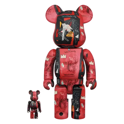 Bearbrick Andy Warhol × Jean-Michel Basquiat #1 100%+400% Herstellerbild 1