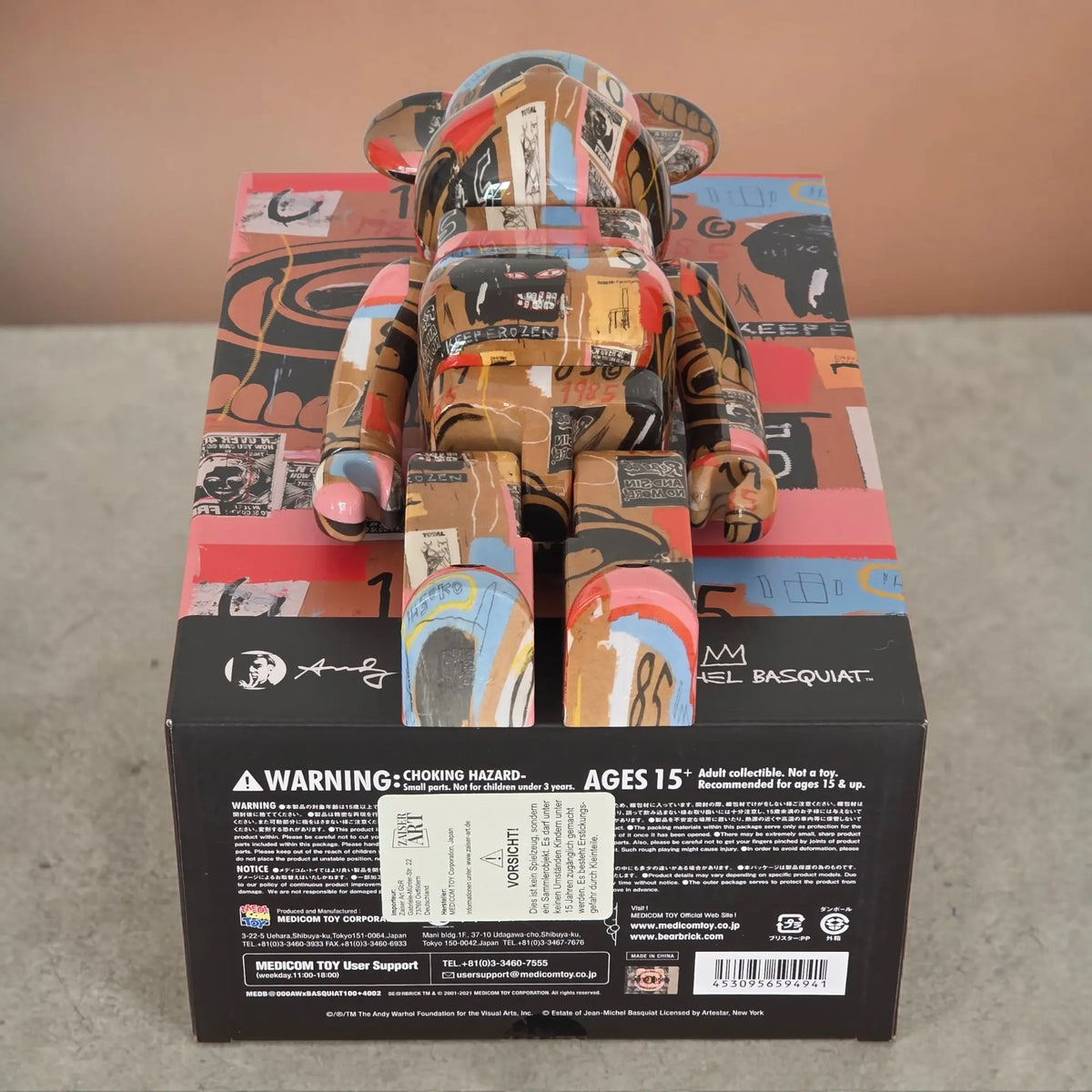 Bearbrick Andy Warhol × Jean-Michel Basquiat #2 100%+400% Echtheitsmerkmale