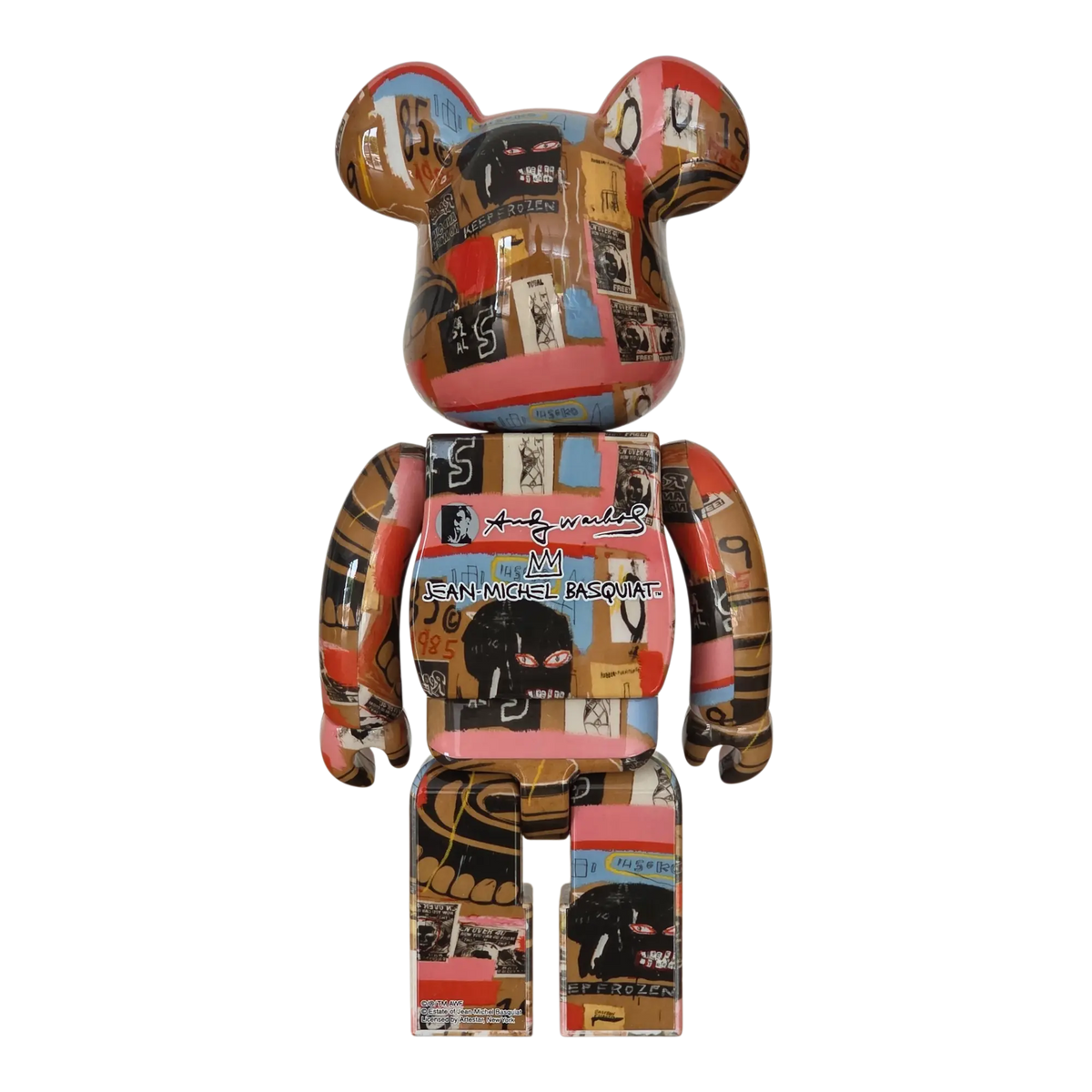 Bearbrick Andy Warhol × Jean-Michel Basquiat #2 100%+400% Rückseite