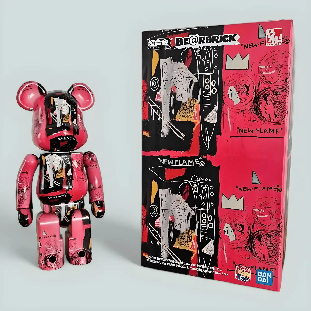 BE@RBRICK Andy Warhol × Jean-Michel Basquiat 200%