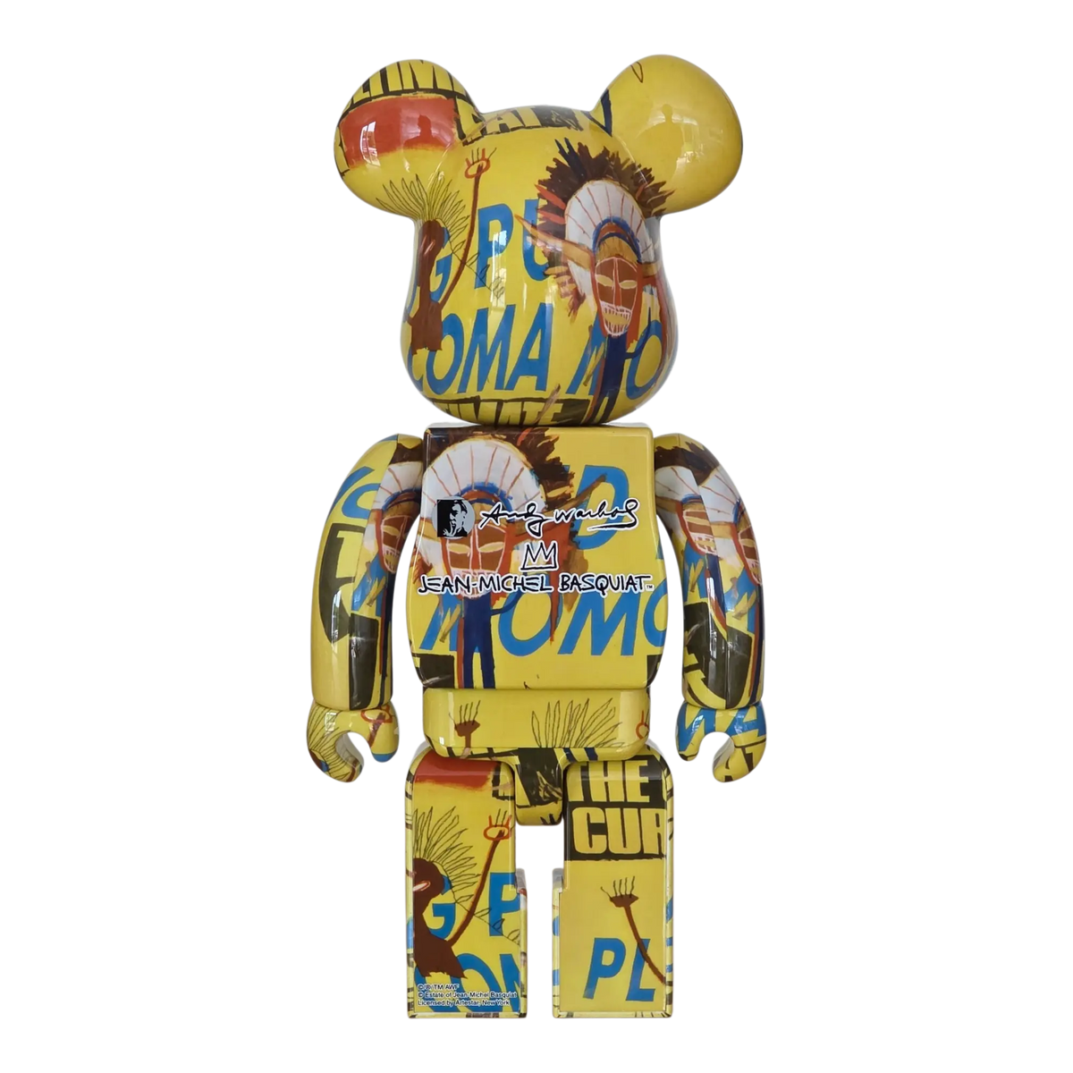 Bearbrick Andy Warhol × Jean-Michel Basquiat #3 100%+400% Rückseite