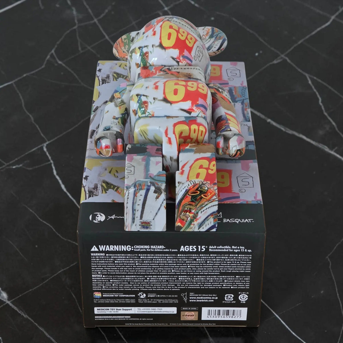 Bearbrick Andy Warhol × Jean-Michel Basquiat #4 400% Echtheitsmerkmale