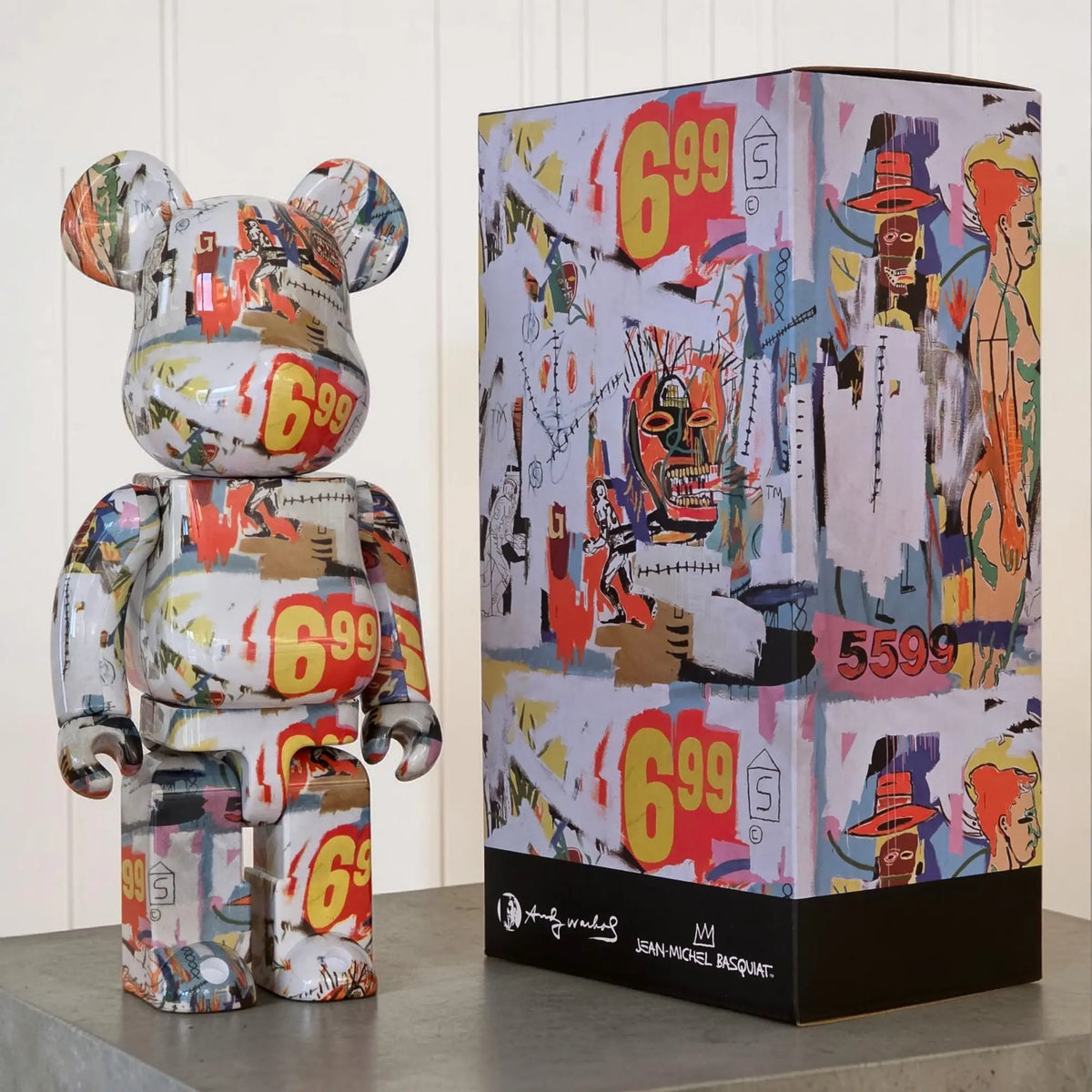 BE@RBRICK Andy Warhol × Jean-Michel Basquiat #4 400%