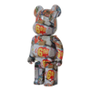 Bearbrick Andy Warhol × Jean-Michel Basquiat #4 400% schräg