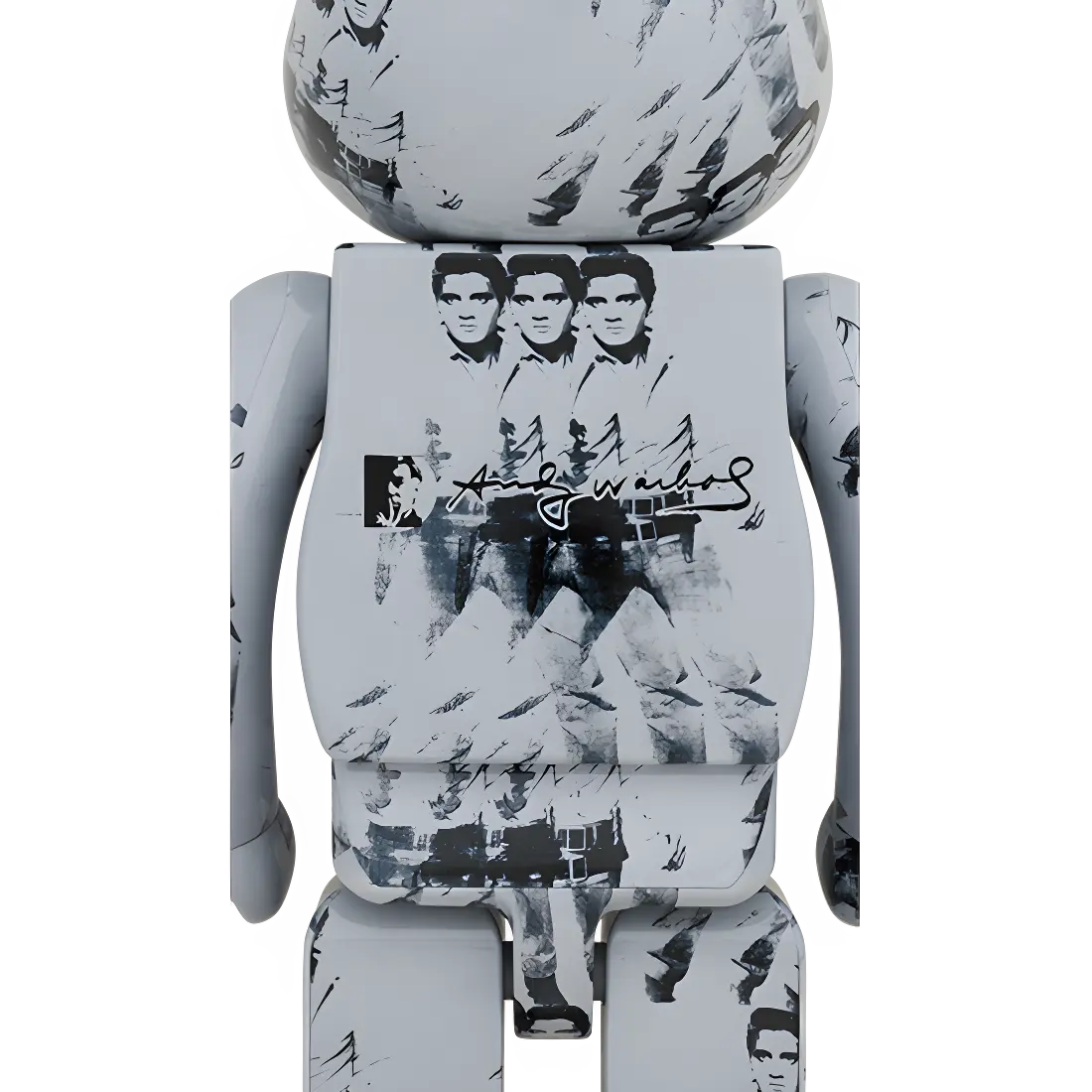 Bearbrick Andy Warhol's Elvis Presley 100%+400% Herstellerbild 3