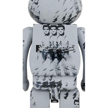 Bearbrick Andy Warhol's Elvis Presley 100%+400% Herstellerbild 3