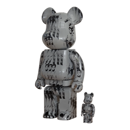 Bearbrick Andy Warhol's Elvis Presley 100%+400% schräg