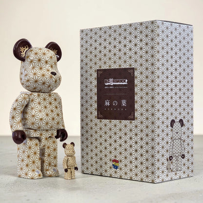 Bearbrick Asanoha 100%+400% mit Verpackung