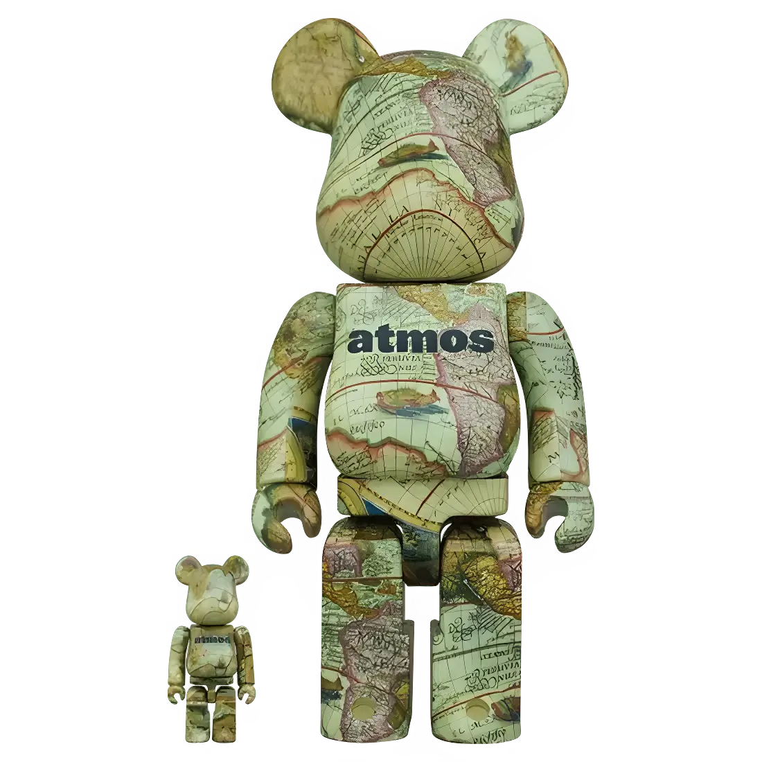Bearbrick atmos Aged Map 100%+400% Herstellerbild 1