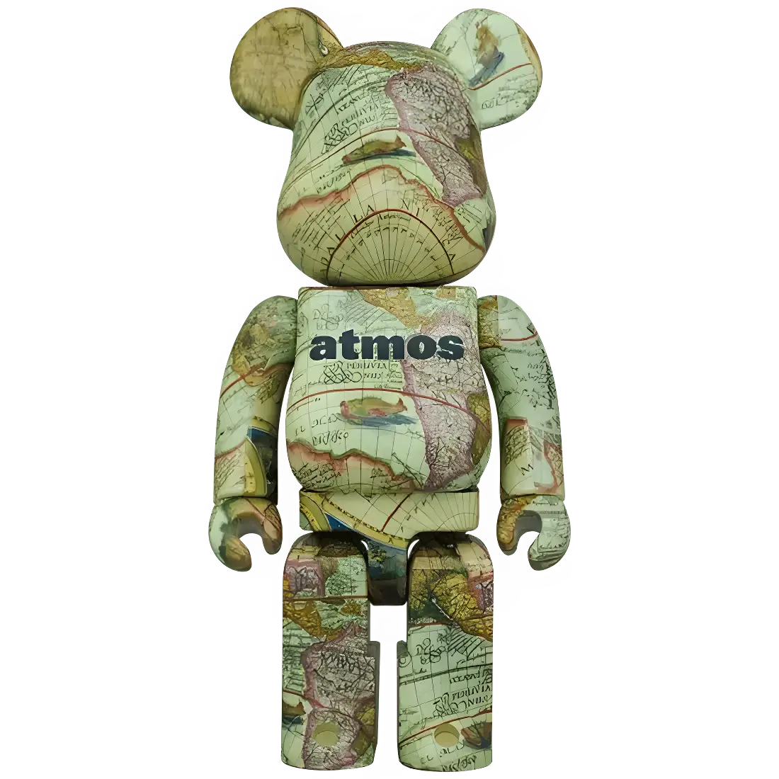 Bearbrick atmos Aged Map 100%+400% Herstellerbild 3
