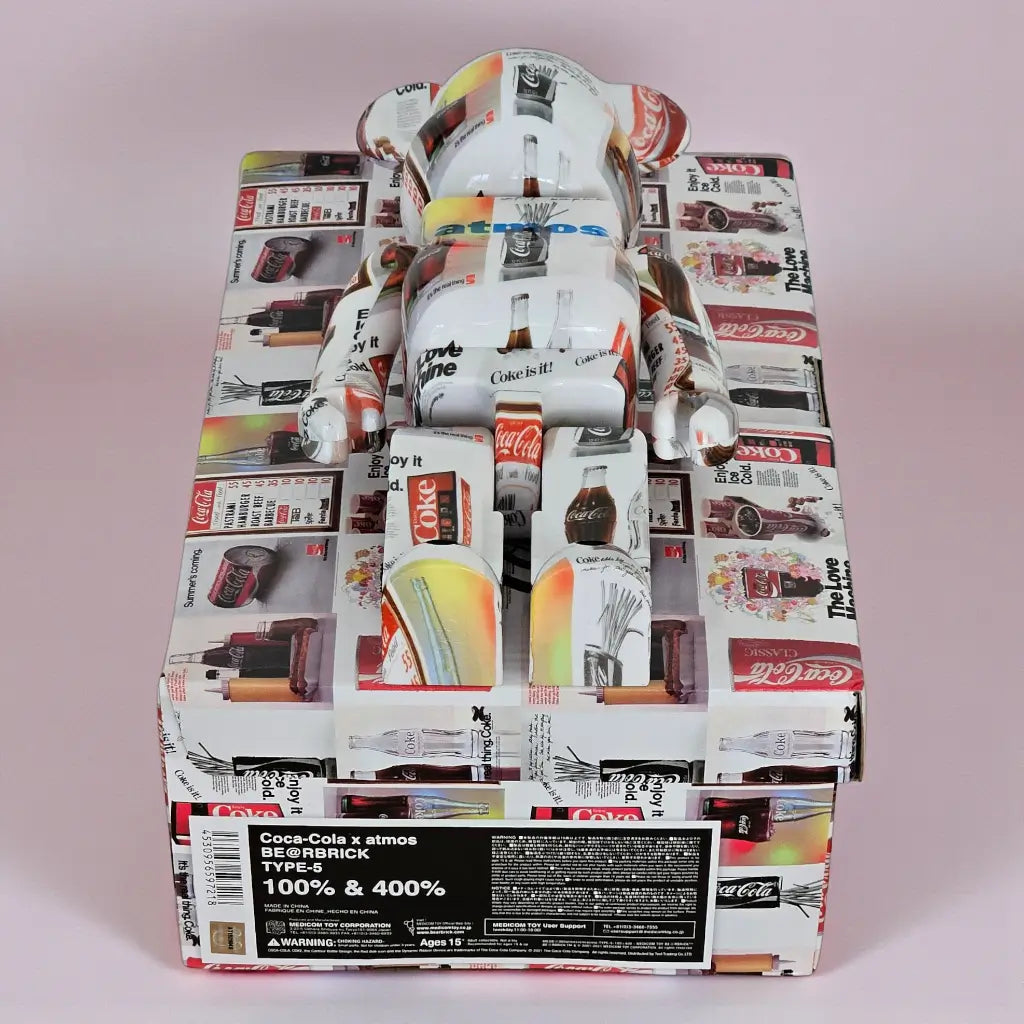 Bearbrick atmos × Coca-Cola Type-5 100%+400% Echtheitsmerkmale