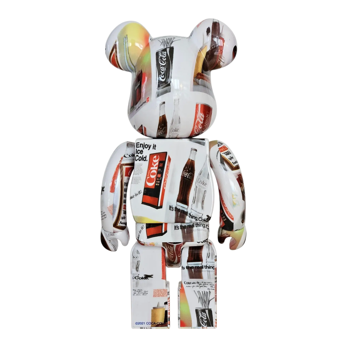 Bearbrick atmos × Coca-Cola Type-5 100%+400% Rückseite