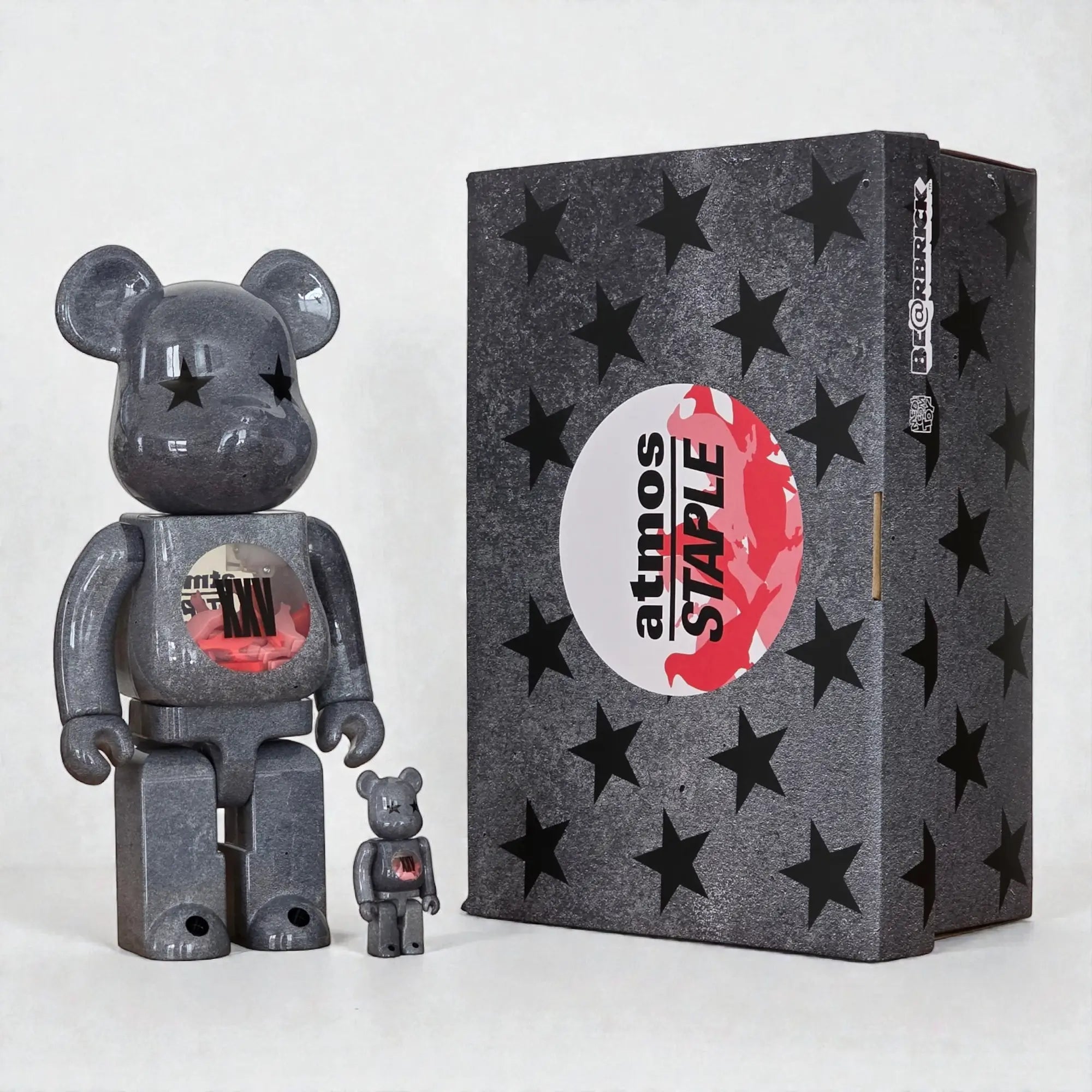 Staple Pigeon x Atmos x Medicom Toy 400% & 100% Bearbrick Set