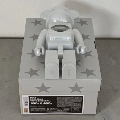 Bearbrick atmos White Chrome Version 100%+400% Echtheitsmerkmale