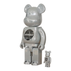 BE@RBRICK atmos White Chrome Version (100%+400%)