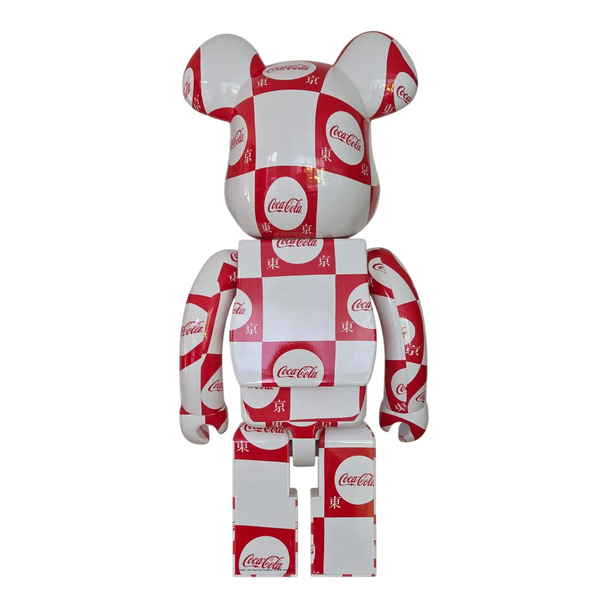 Bearbrick atmos × Coca-Cola Tokyo Version 1000% Rückseite