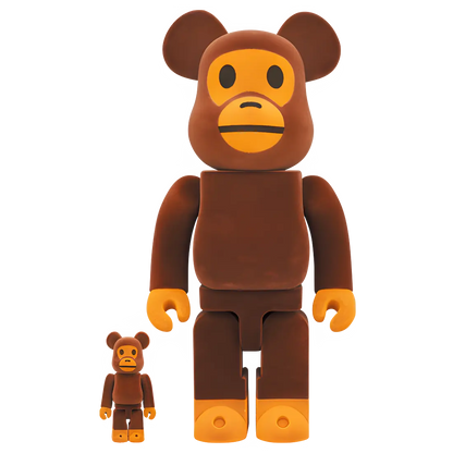 Bearbrick Baby Milo Flocky Version 100%+400% Herstellerbild 1