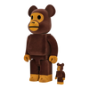 Bearbrick Baby Milo Flocky Version 100%+400% schräg