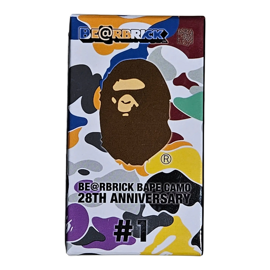 Bearbrick BAPE Camo 28th Anniversary #1 Blindbox 100% Front