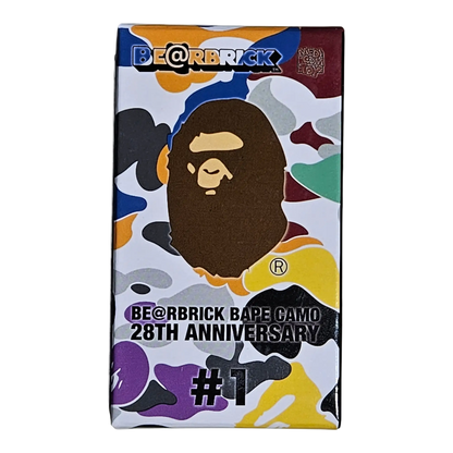 Bearbrick BAPE Camo 28th Anniversary #1 Blindbox 100% Front