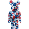 Bearbrick BAPE Camo 28th Anniversary #1 Blue Red 100% Herstellerbild 1
