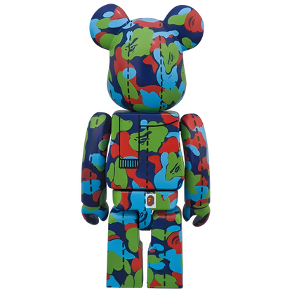 Bearbrick BAPE Camo 28th Anniversary #1 Green Red Blue 100% Herstellerbild 2