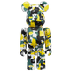 BE@RBRICK BAPE Camo 28th Anniversary #1 Green/Yellow (100%)