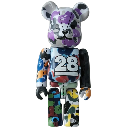 Bearbrick BAPE Camo 28th Anniversary #1 Multi Camo 100% SECRET Bild