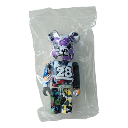Bearbrick BAPE Camo 28th Anniversary #1 Multi Camo 100% SECRET in Folie