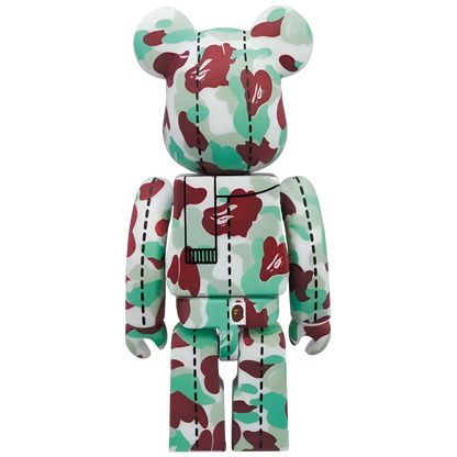 Bearbrick BAPE Camo 28th Anniversary #1 Red Green 100% Herstellerbild 2